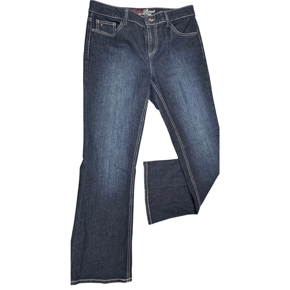 Tommy Hilfiger Women’s Hope Boot Jeans Size 10S Short Dark Wash
